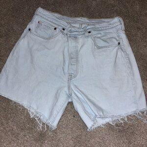 Levi's Light Blue Denim Shorts